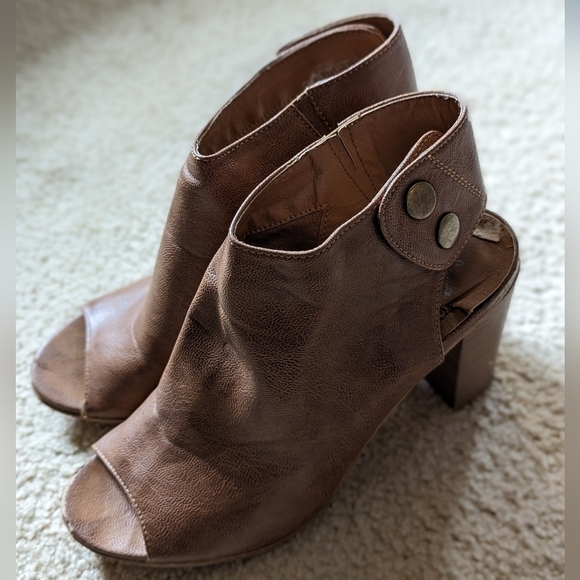 Corky's Brown Open Toe Slingback 3.5" Inch Heeled Sandals Size 9 - Picture 1 of 11